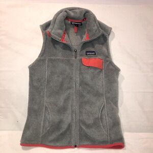 Patagonia Gray Women's Vest Size Small Polartec Thermal Pro Zip Front